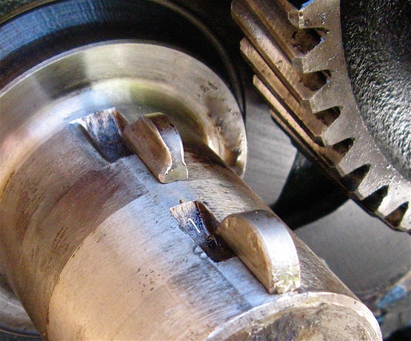 SD33 Crank Woodruff Key Wear